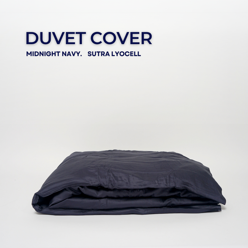Duvet Cover / Sarung Selimut Midnight Navy | Sutra Lyocell 80s 6