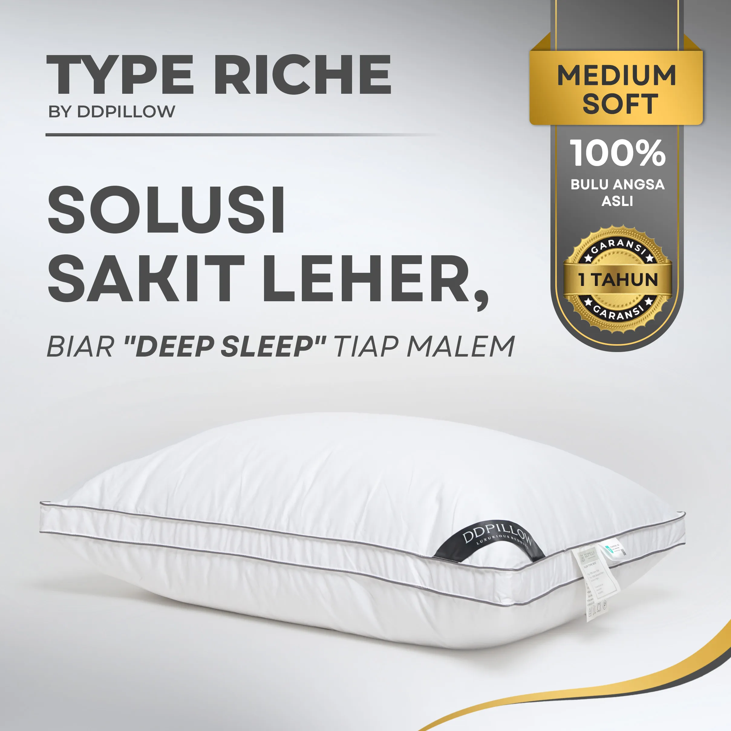 Bantal Bulu Angsa Type Riche | 50x70 cm 2