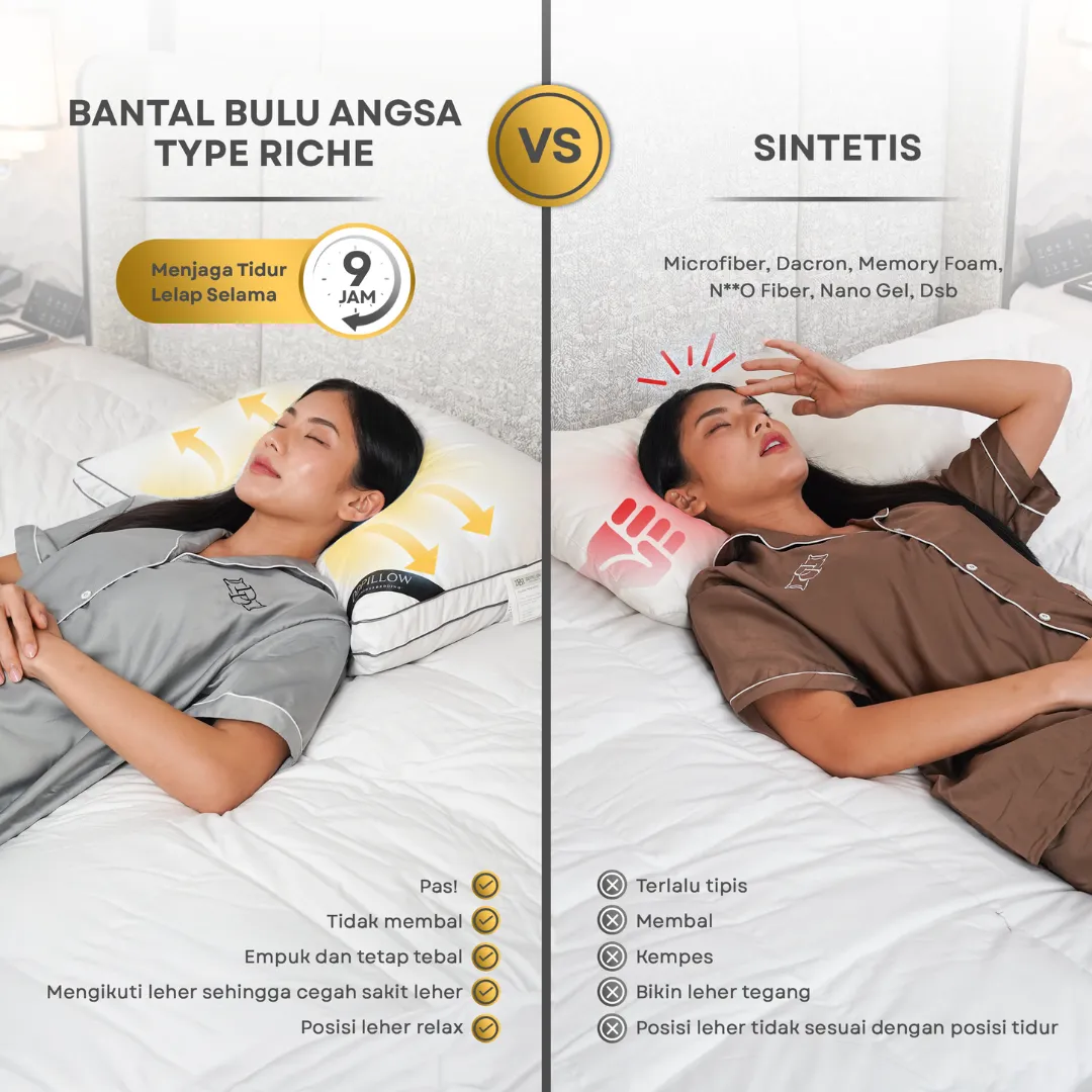 Bantal Bulu Angsa Type Riche | 50x70 cm 7