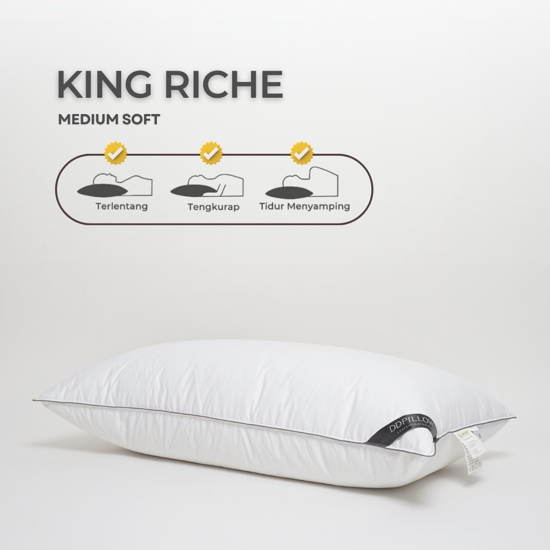 Bantal Bulu Angsa Type King Riche | 50x90 cm
