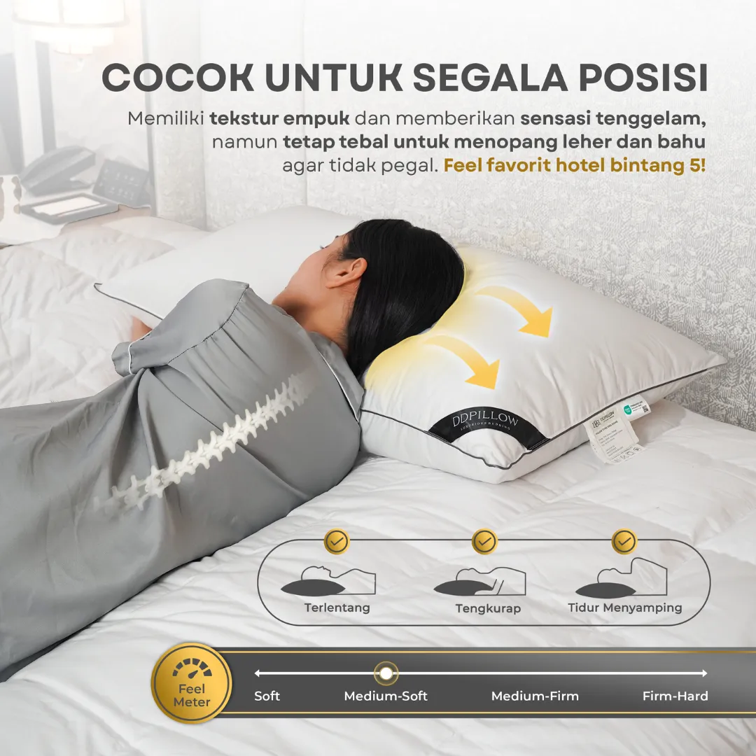 Bantal Bulu Angsa Type King Riche | 50x90 cm 4
