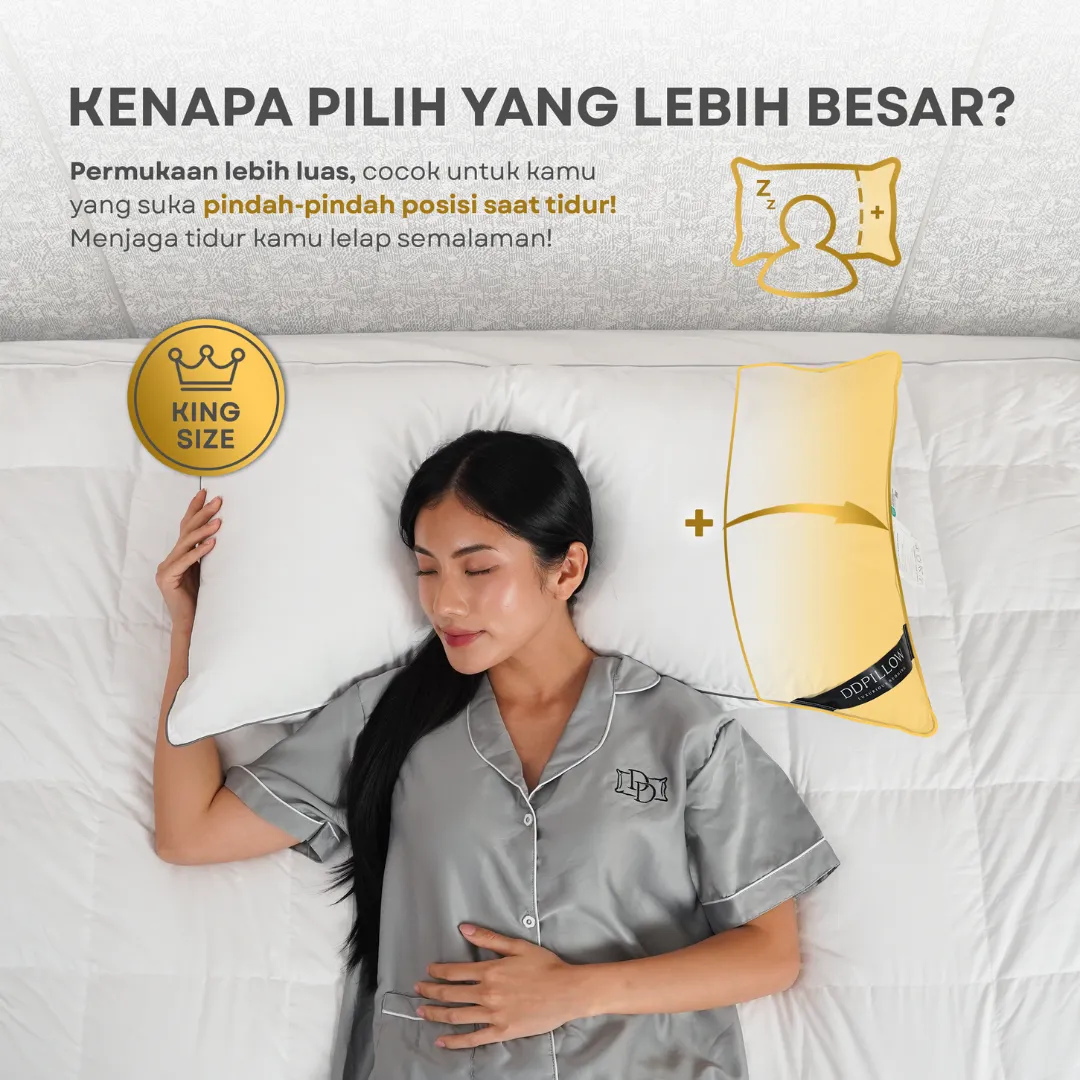 Bantal Bulu Angsa Type King Riche | 50x90 cm 5