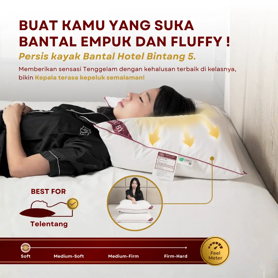 Bantal Bulu Angsa Type Ruby 100% Down | 50x70 cm 5