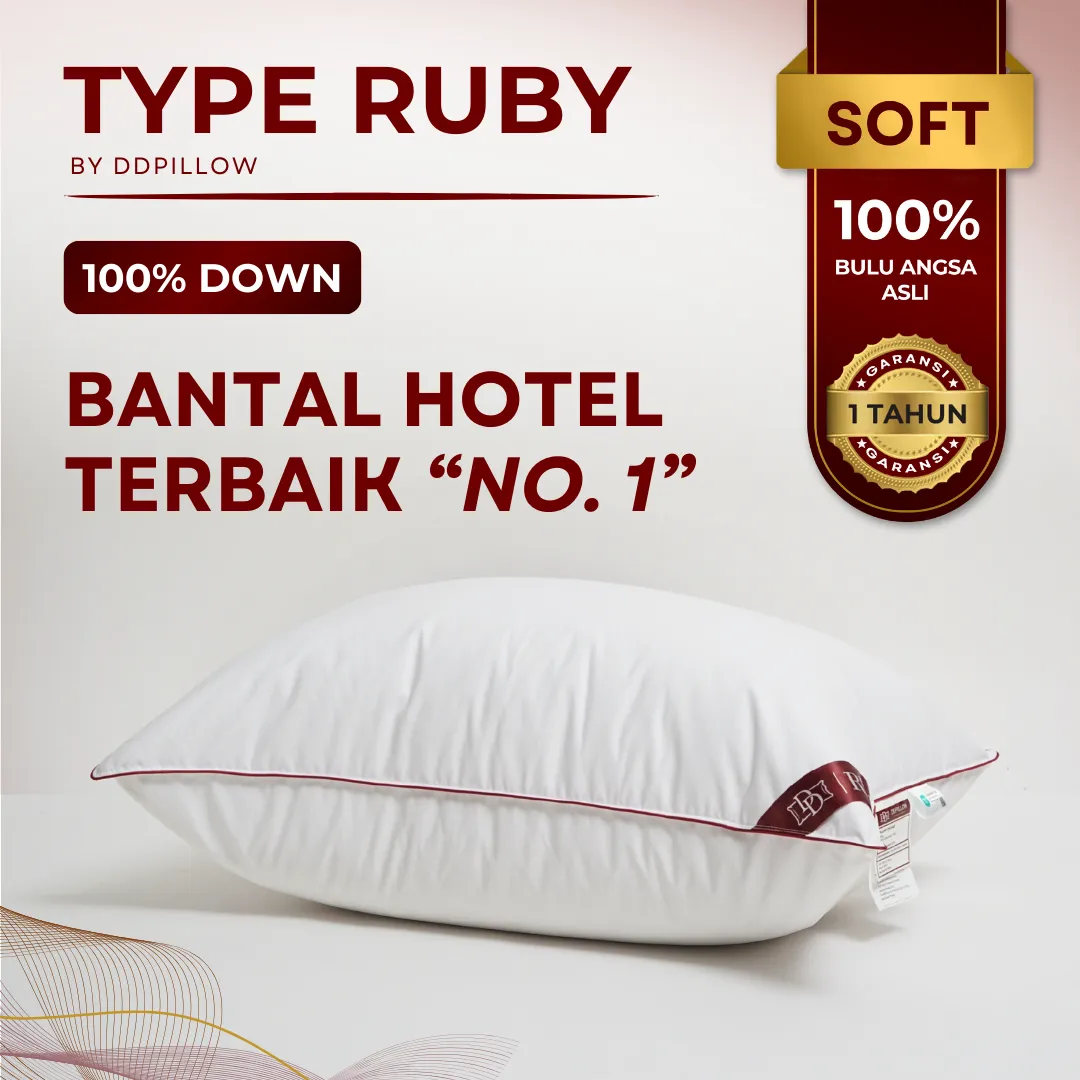 Bantal Bulu Angsa Type Ruby 100% Down | 50x70 cm 2