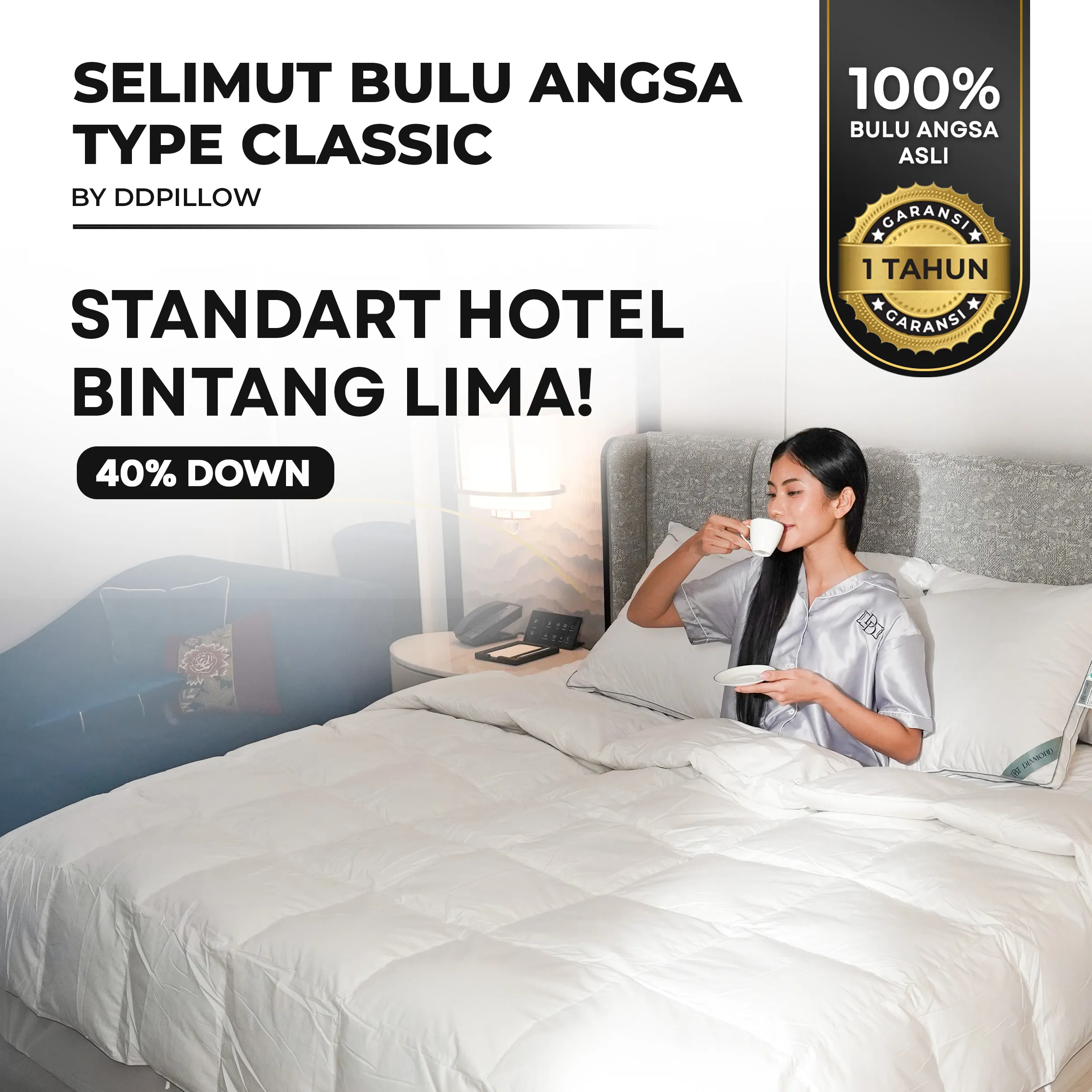 Selimut / Duvet Bulu Angsa Type Deluxe| 40% Down 2