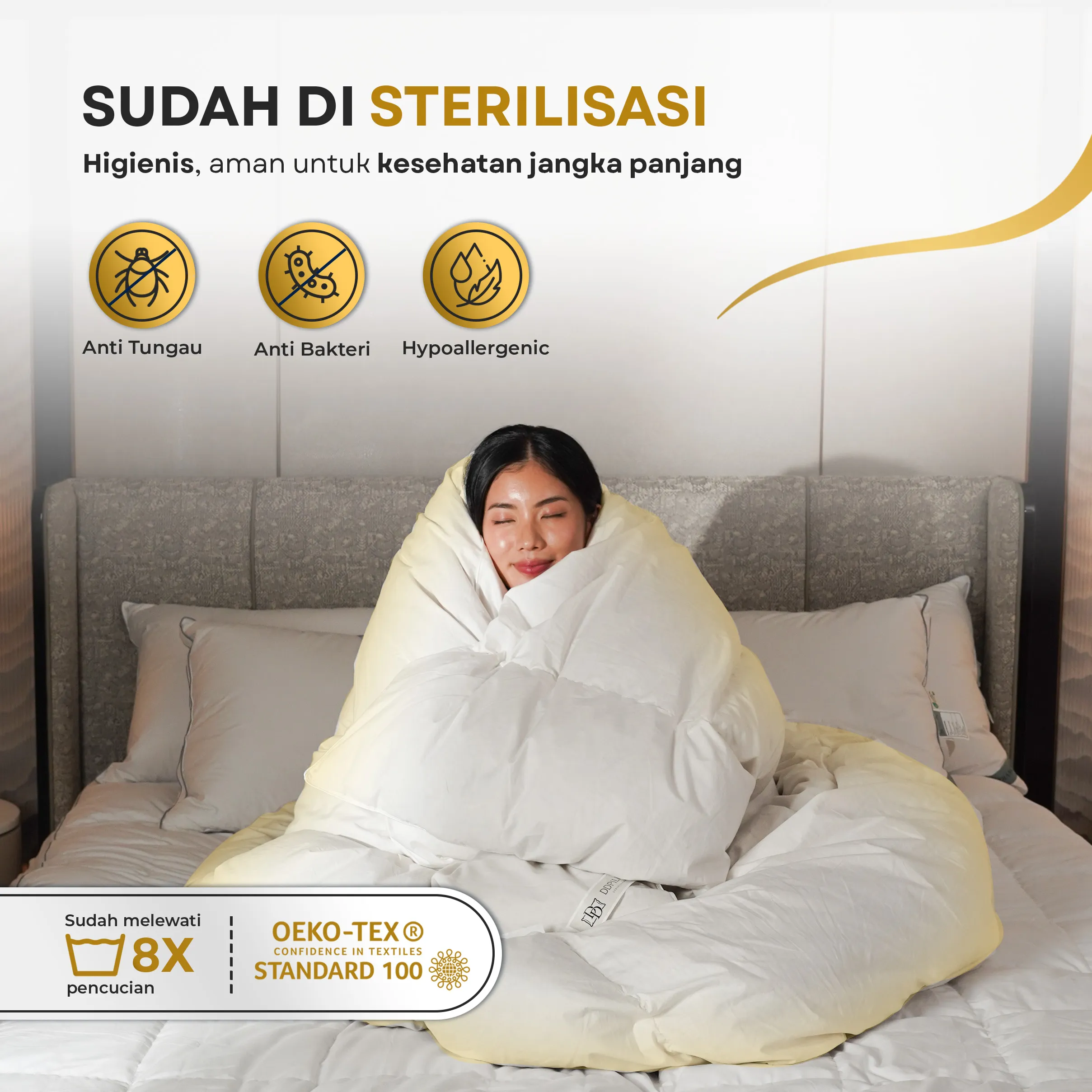 Selimut / Duvet Bulu Angsa Type Deluxe| 40% Down 9