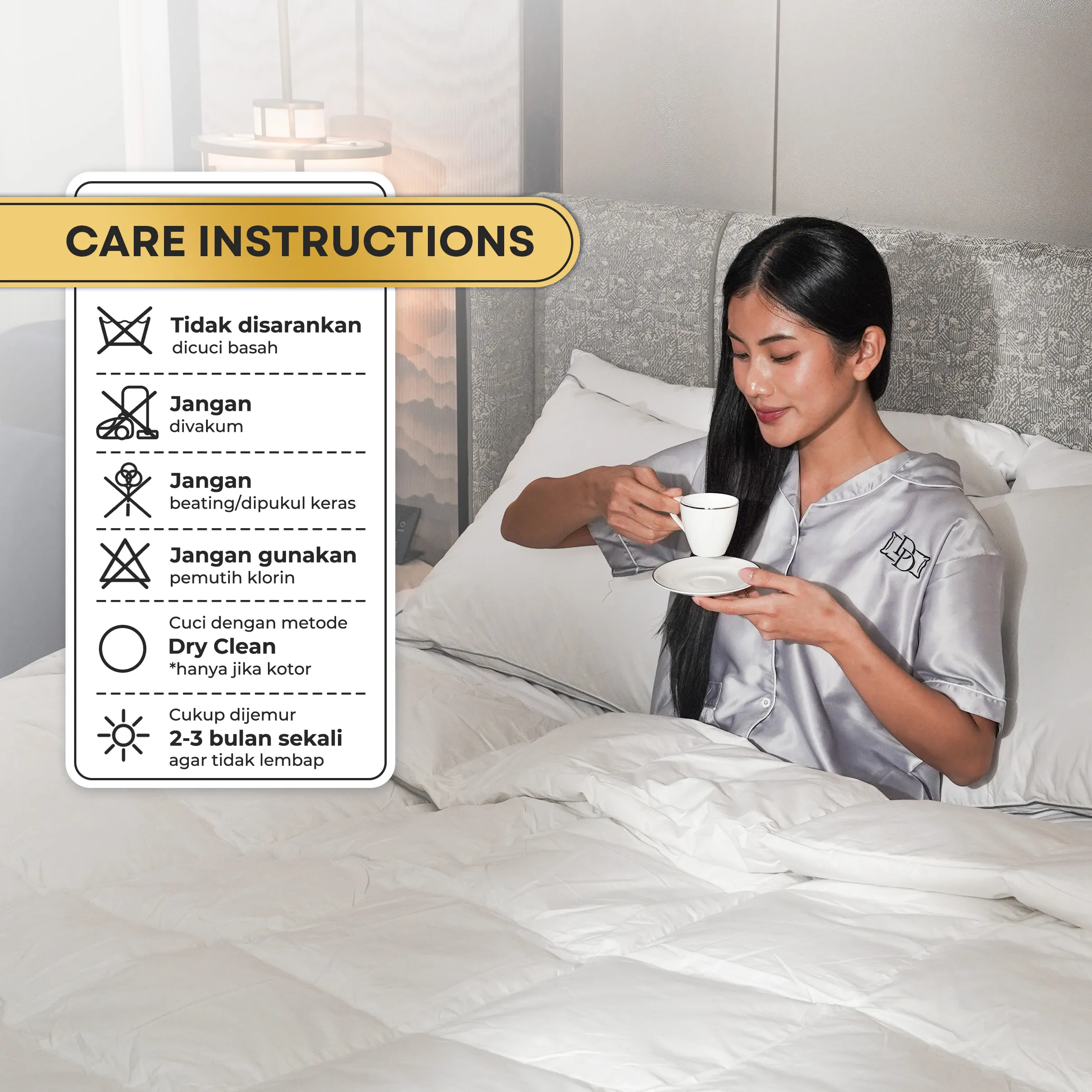 Selimut / Duvet Bulu Angsa Type Deluxe| 40% Down 10