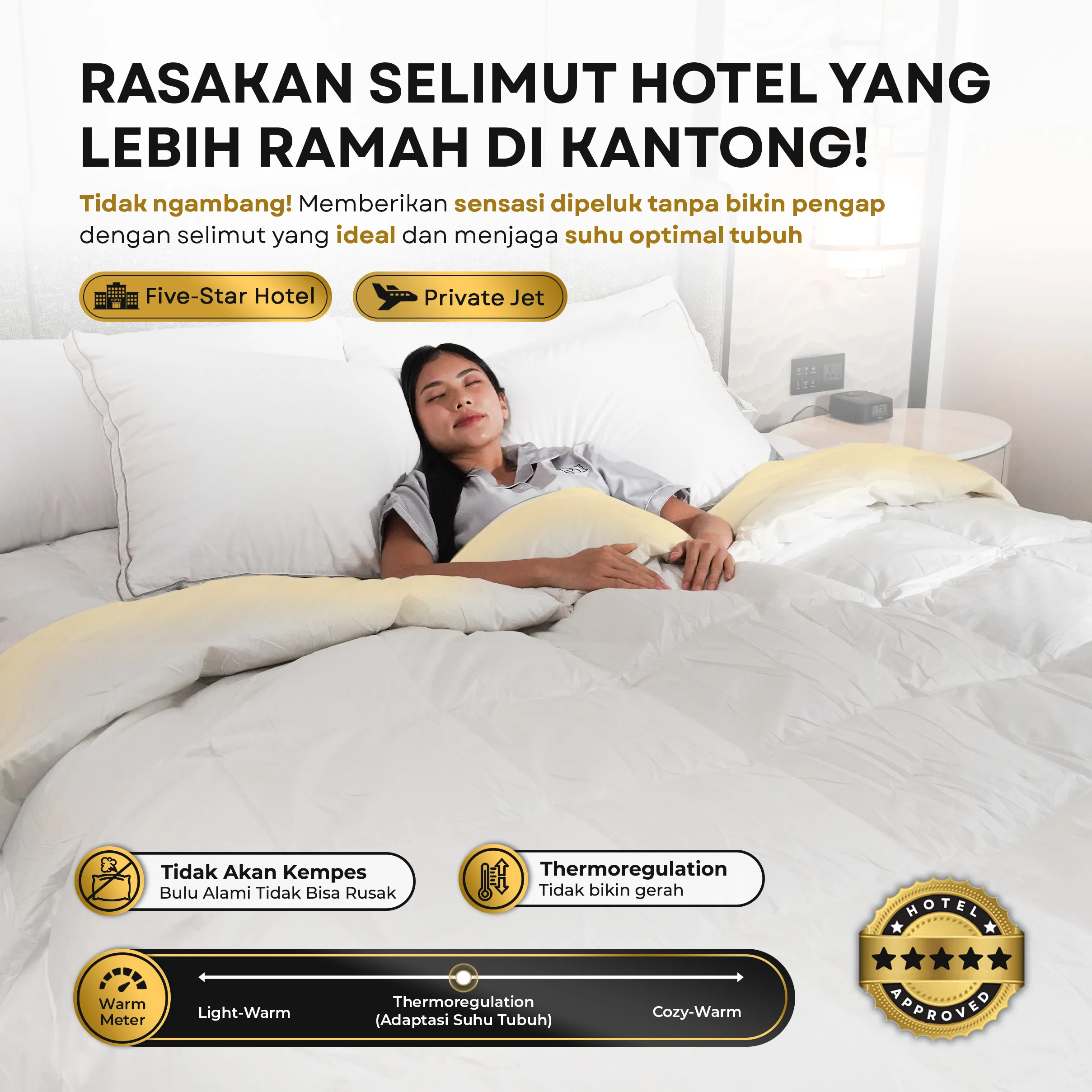 Selimut / Duvet Bulu Angsa Type Deluxe| 40% Down 4