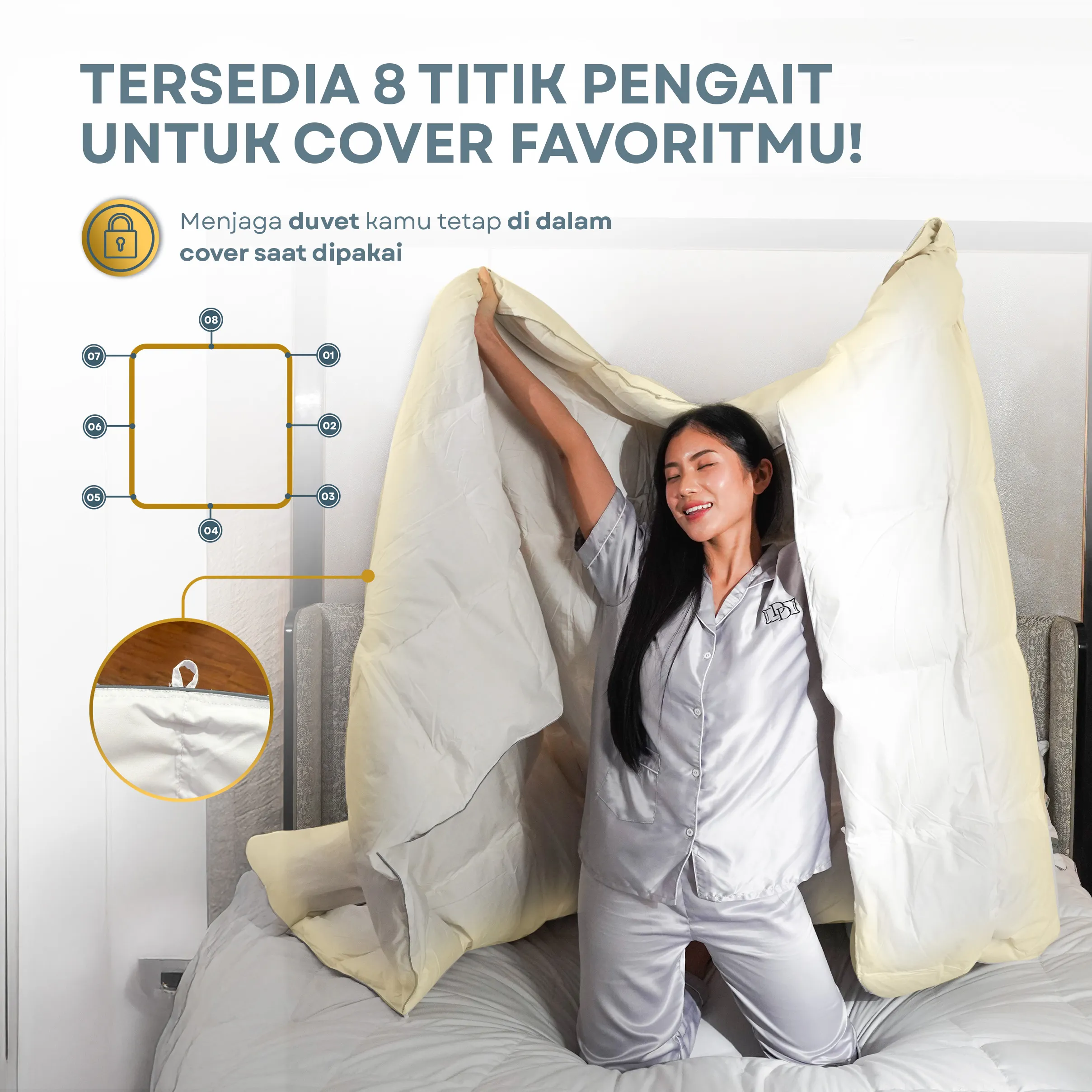 Selimut / Duvet Bulu Angsa Type Diamond | 100% Down 6