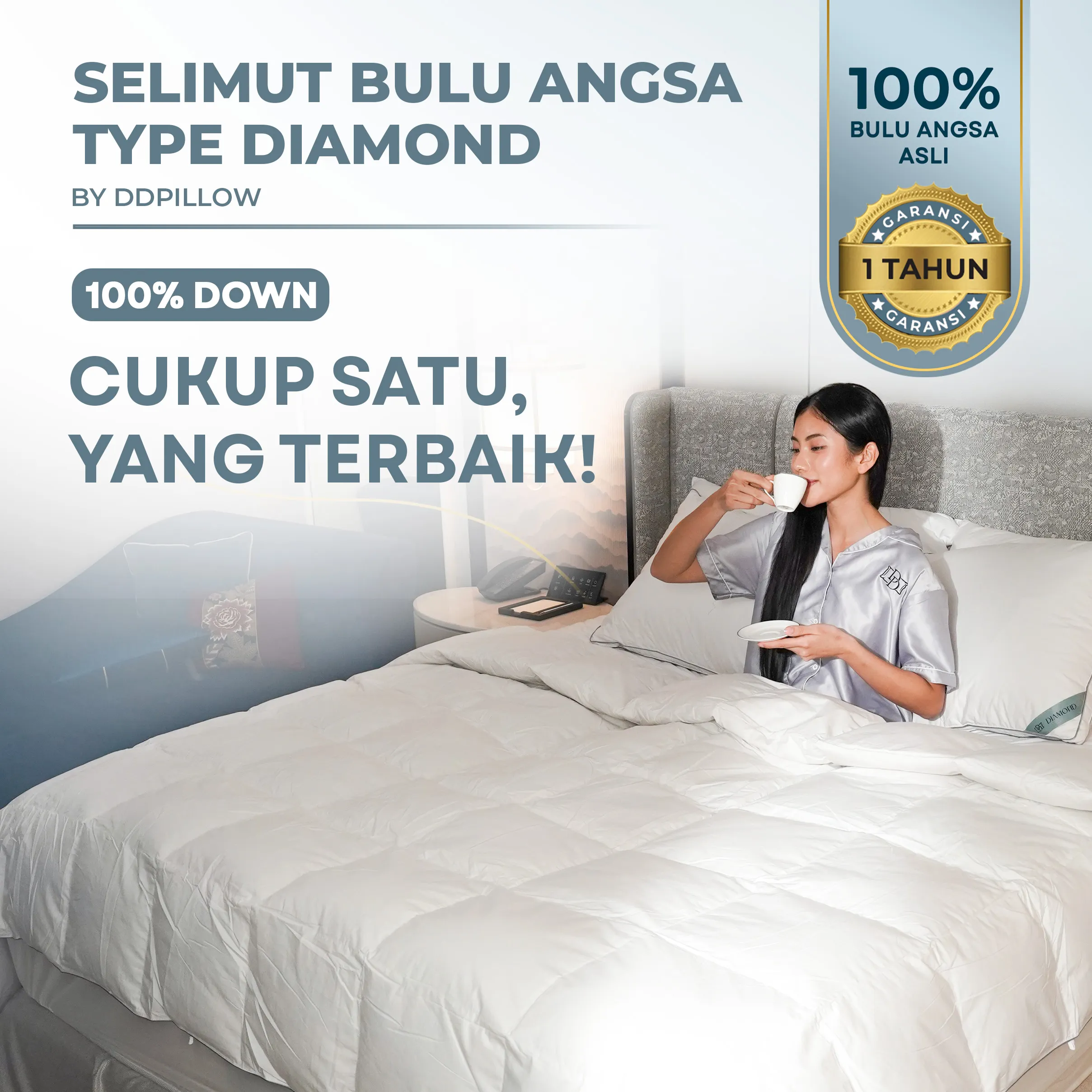 Selimut / Duvet Bulu Angsa Type Diamond | 100% Down 2