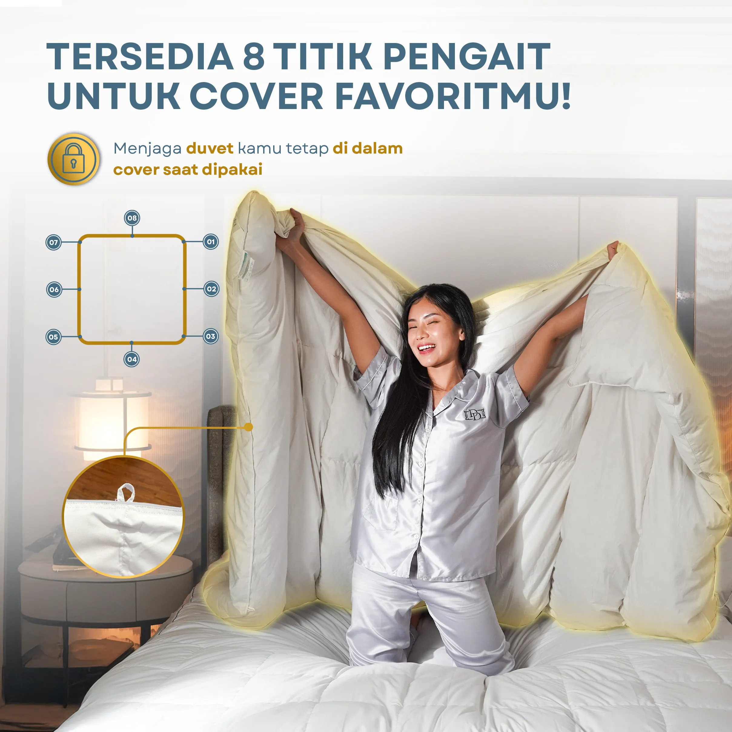 Selimut / Duvet Bulu Angsa Fluffy Type June | 40% Down 6