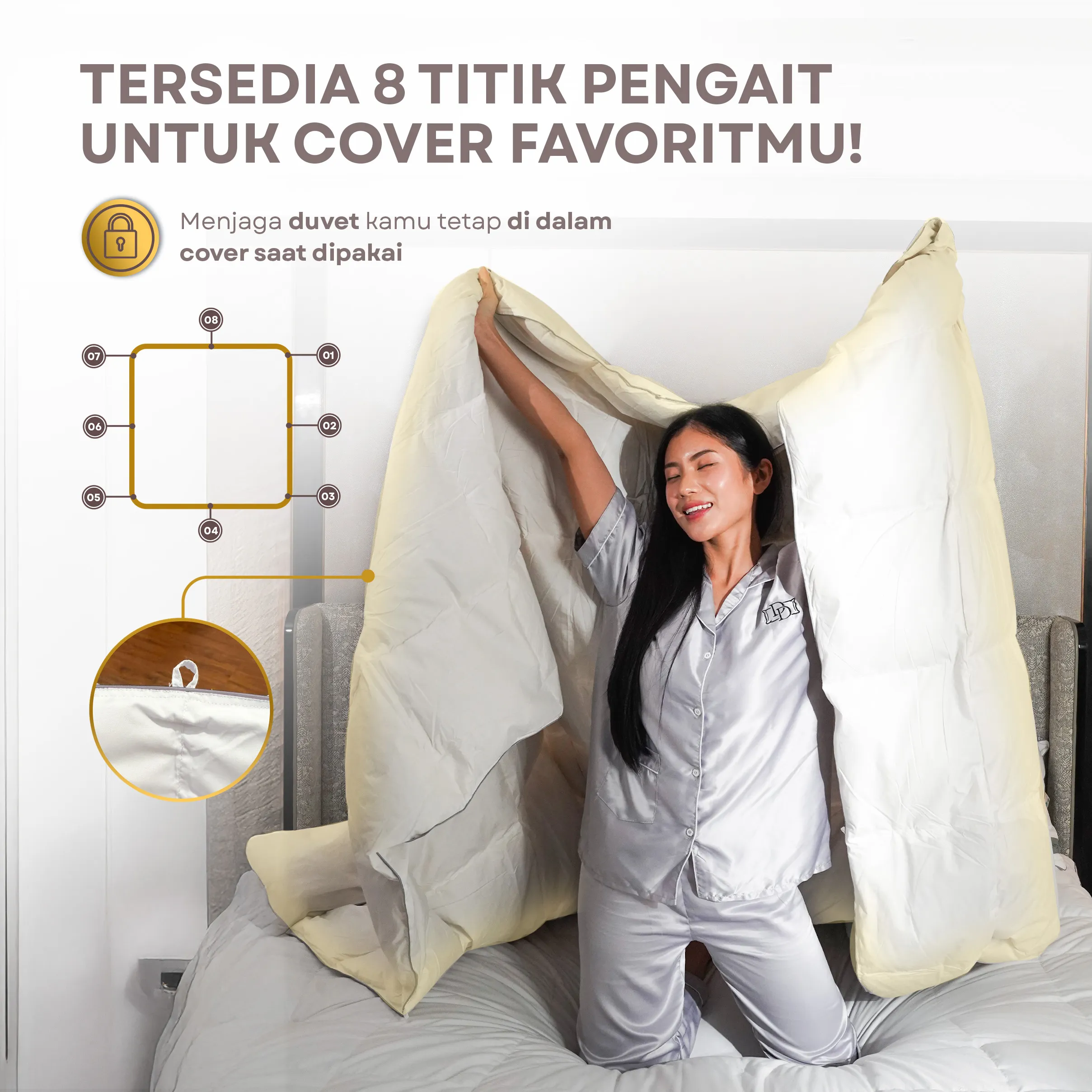 Selimut / Duvet Bulu Angsa Type Silver | 70% Down 6