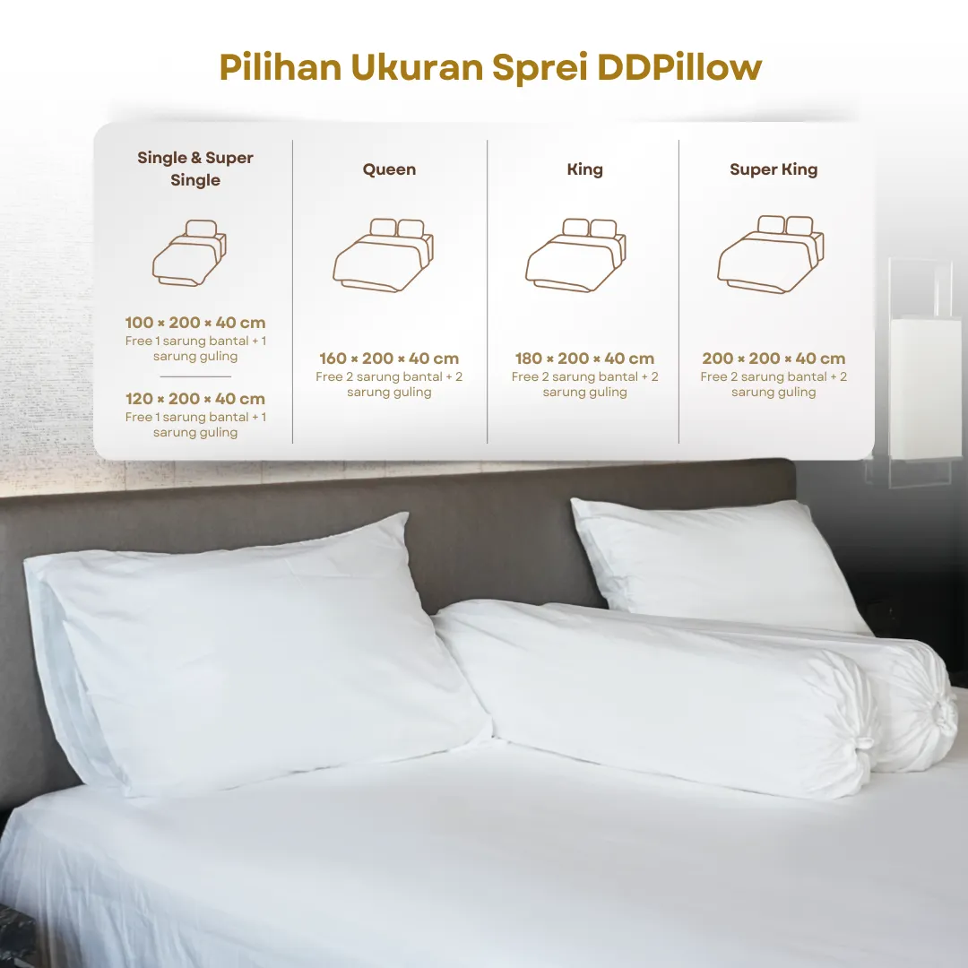 Sprei Hotel / Hotel Bedsheet Polos| 100% Cotton Dobby 300TC 8