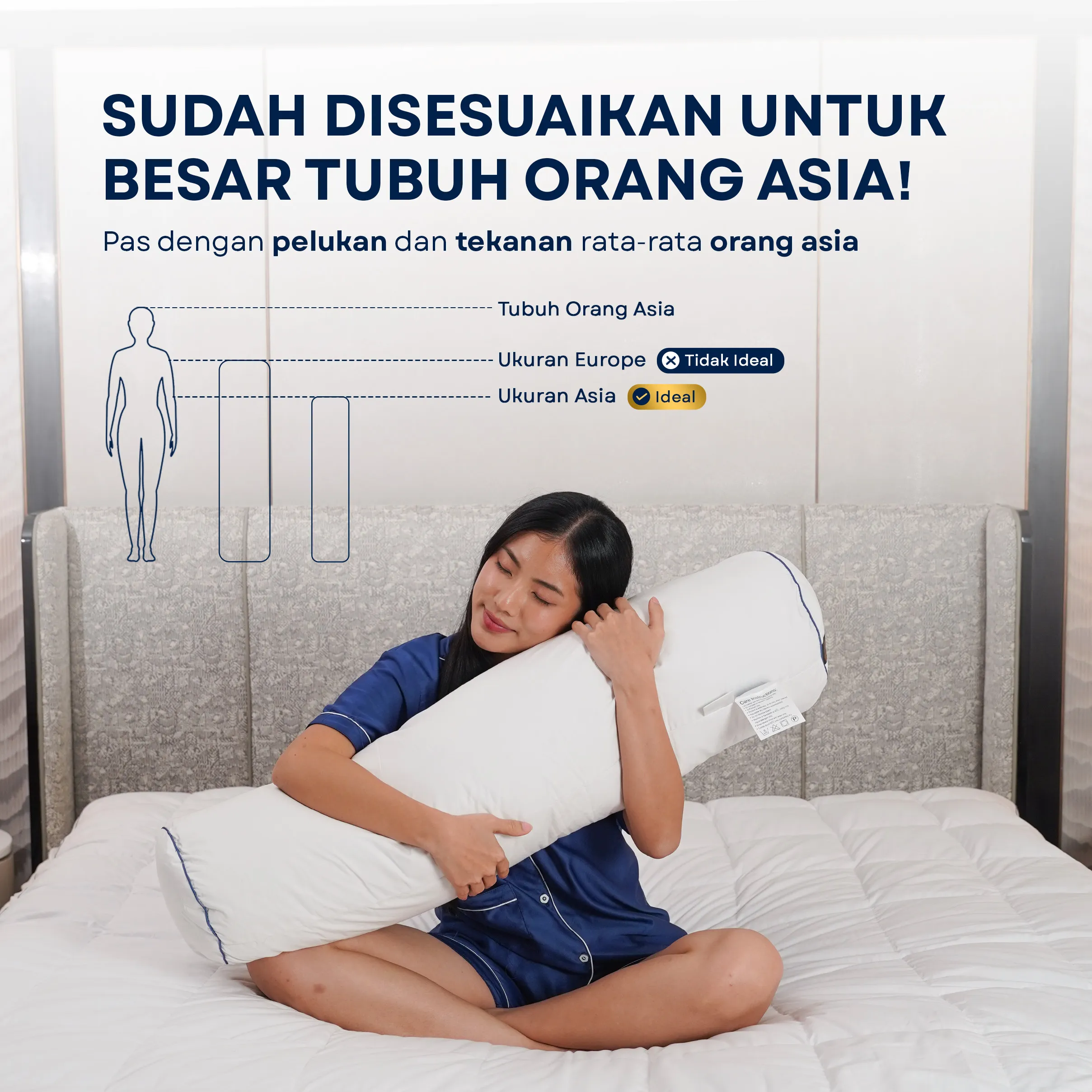 Guling Bulu Angsa Type Hampton 37x92 cm 6