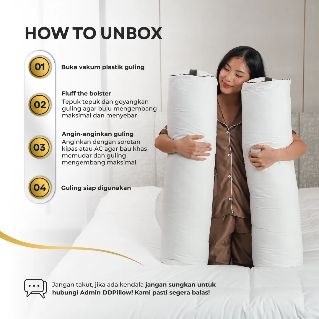 Guling Bulu Angsa Type Hampton 37x92 cm 10