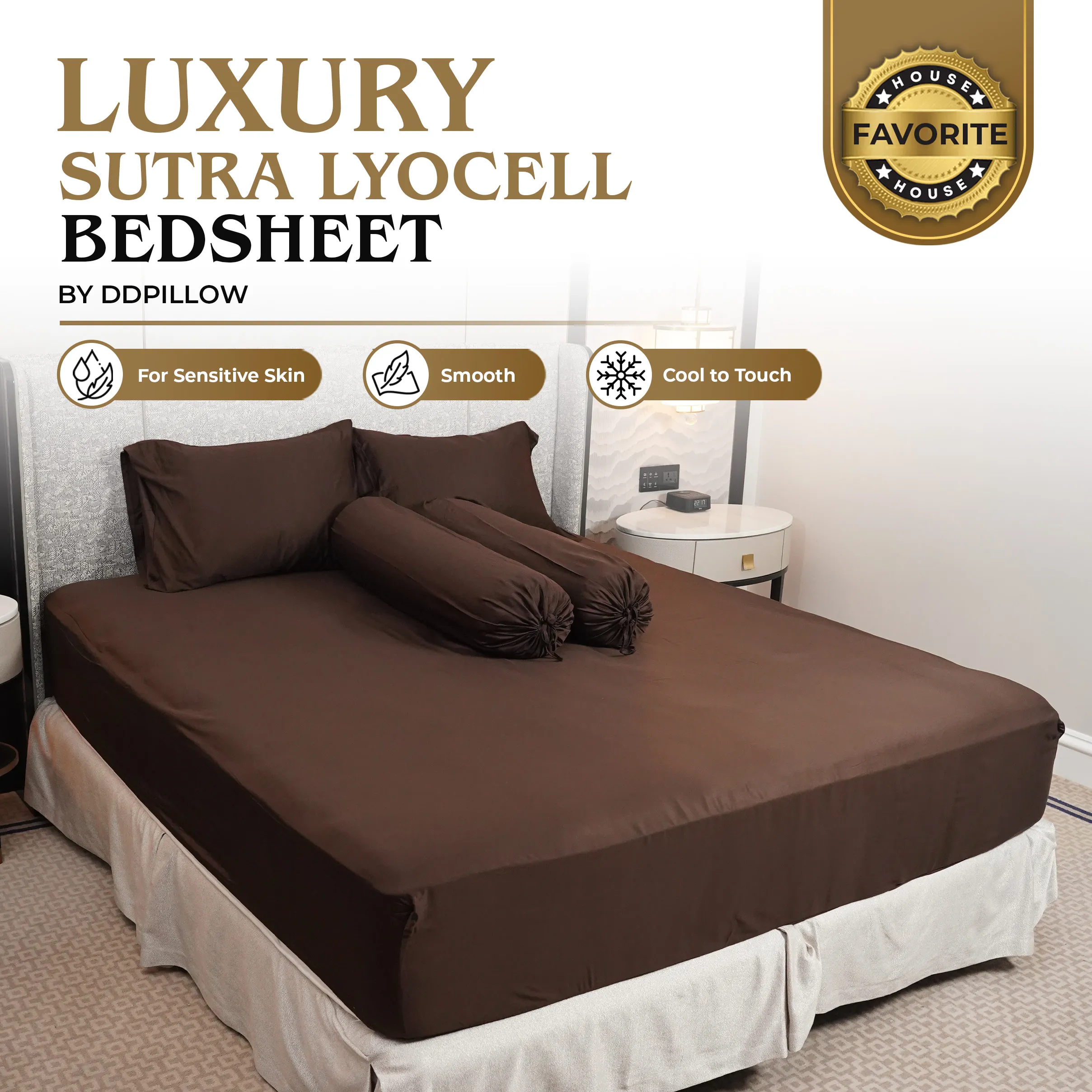 Sprei Kasur / Bedsheet Sutra Lyocell 80s (Fitted) 2