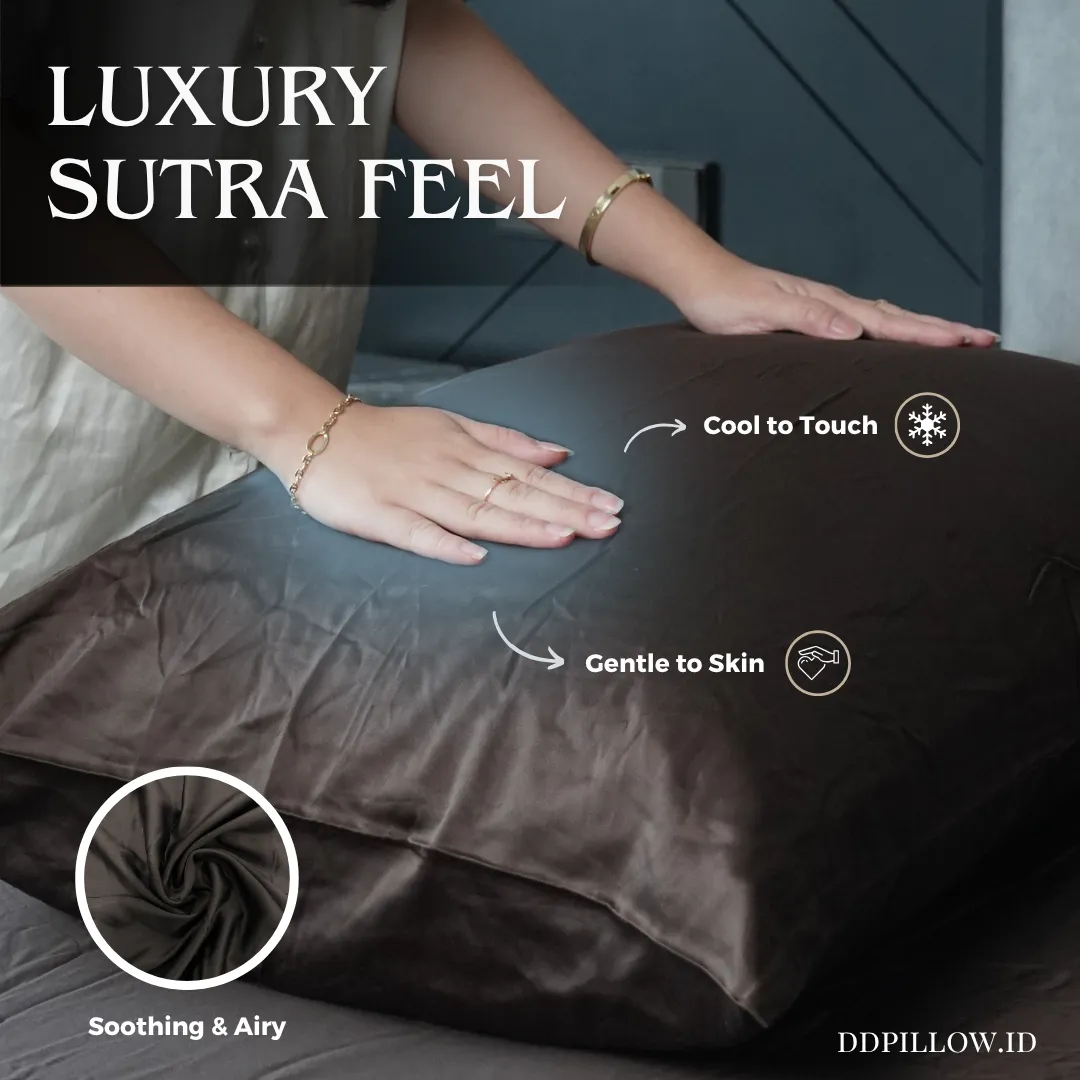Sarung Bantal / Pillow Case Midnight Navy | Sutra Lyocell 80s 5