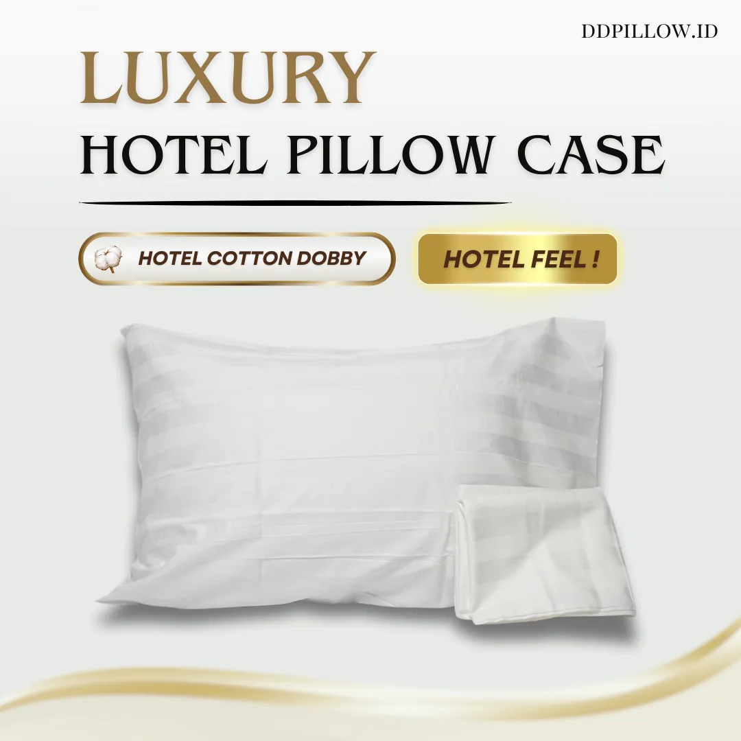 Sarung Bantal Hotel / Pillow Case Stripe | Cotton Dobby  2