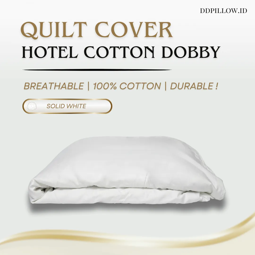 Duvet Cover / Sarung Selimut Hotel Polos | 100% Cotton Dobby 300TC 2
