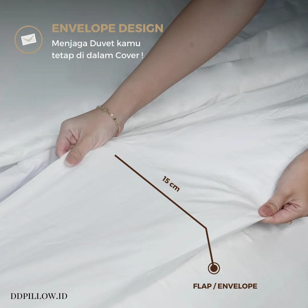 Duvet Cover / Sarung Selimut Hotel Polos | 100% Cotton Dobby 300TC 7