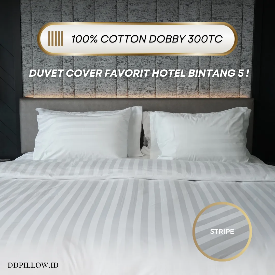 Duvet Cover / Sarung Selimut Hotel Stripe | 100% Cotton Dobby 300TC 2