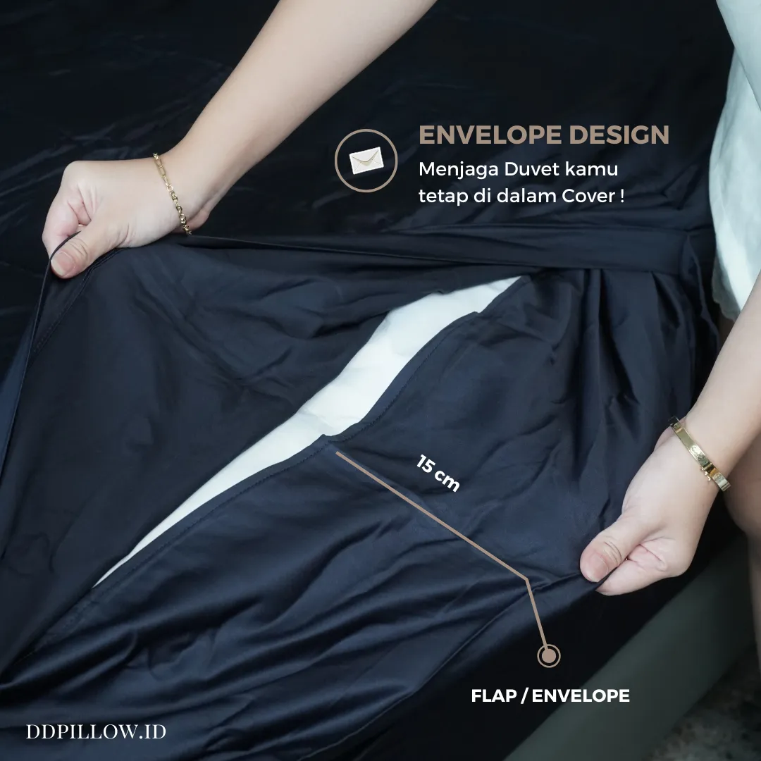 Duvet Cover / Sarung Selimut Midnight Navy | Sutra Lyocell 80s 10