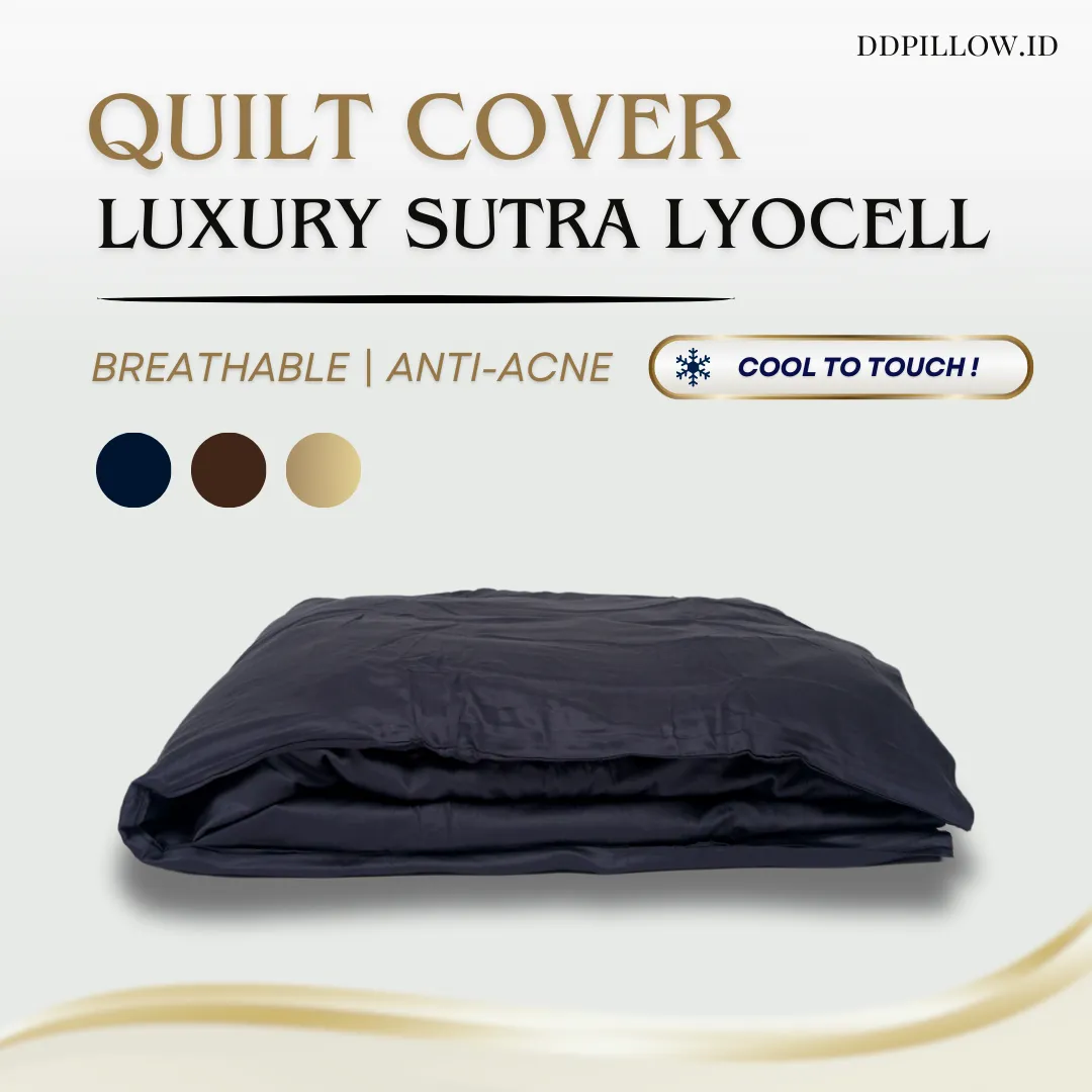 Duvet Cover / Sarung Selimut Midnight Navy | Sutra Lyocell 80s 7