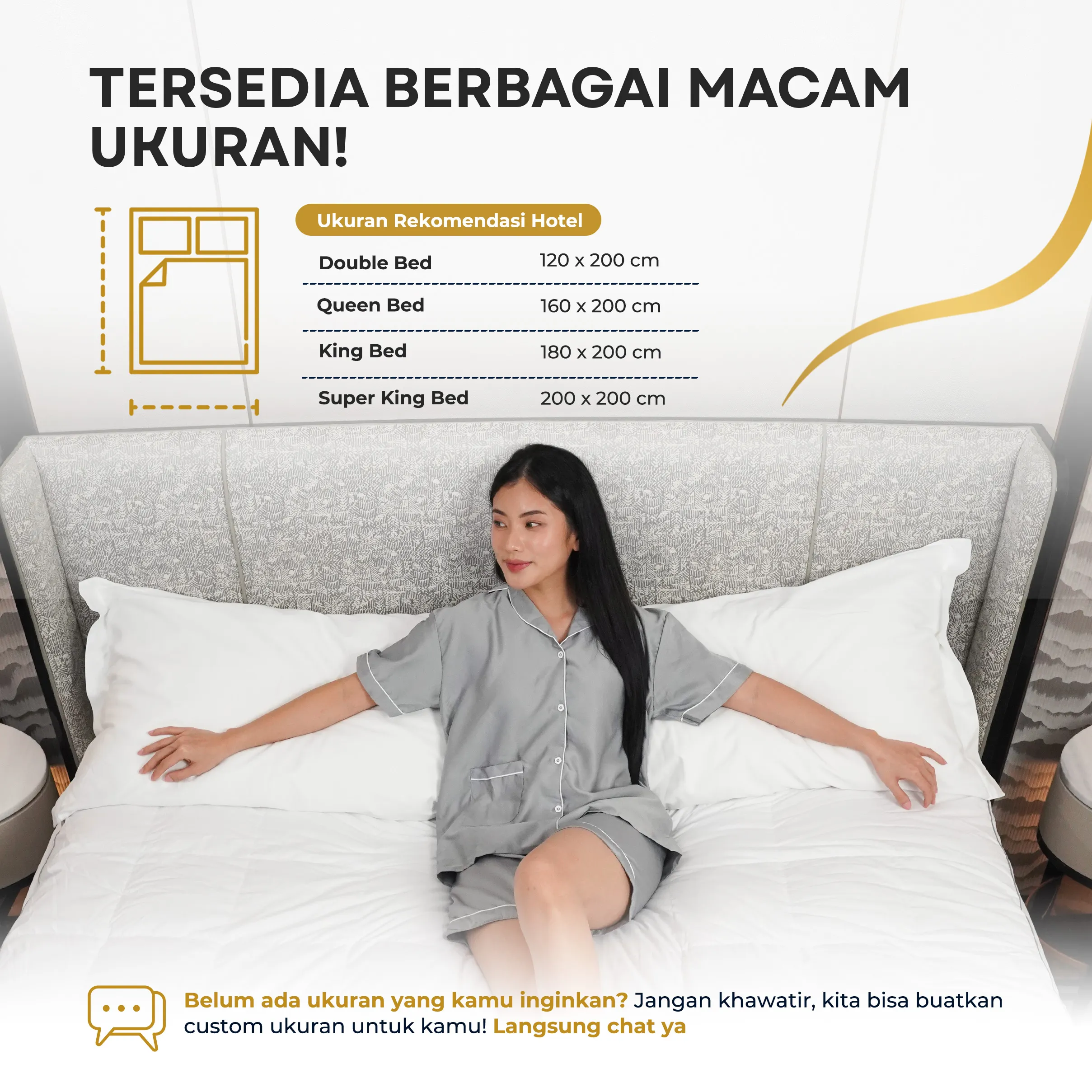 Mattress Topper Bulu Angsa Type Diamond | 100% Down 6