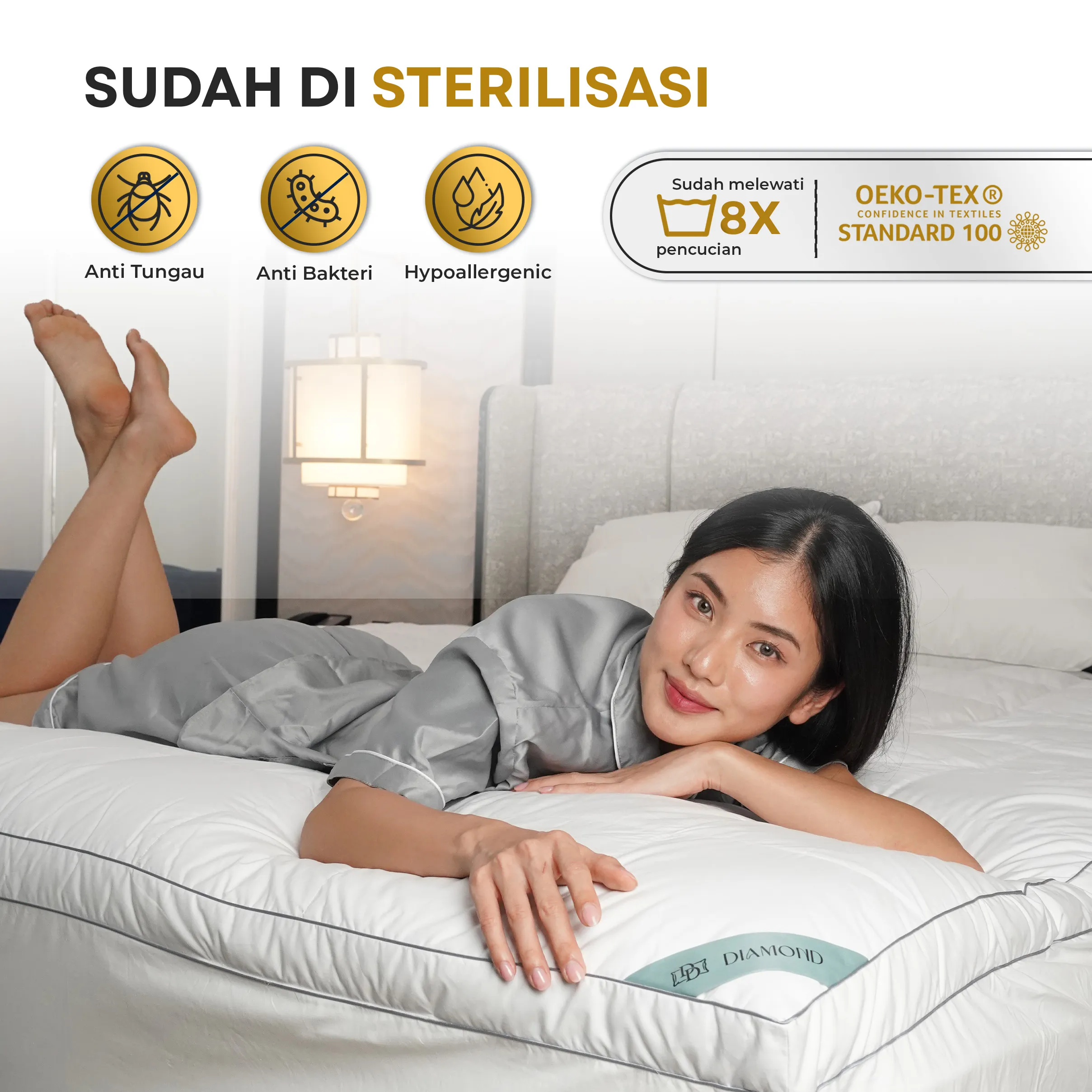 Mattress Topper Bulu Angsa Type Diamond | 100% Down 8