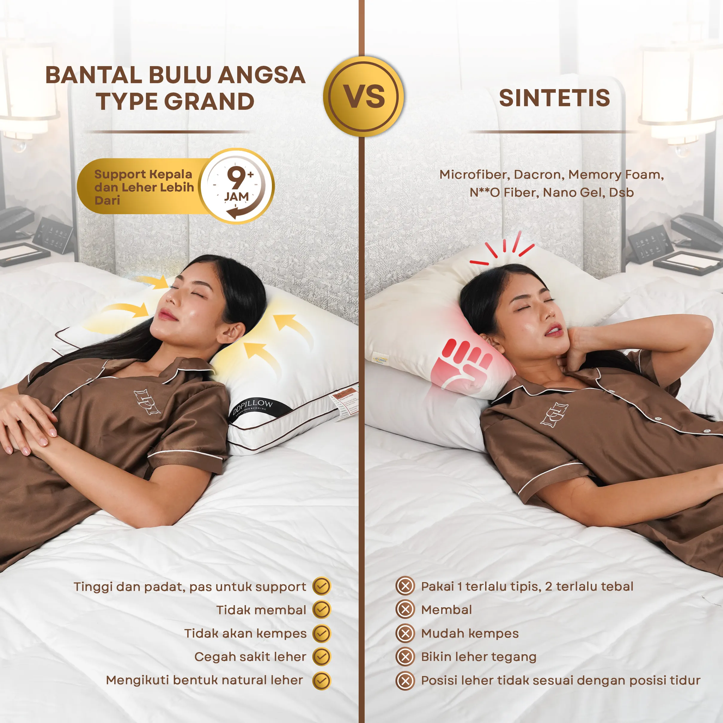 Bantal Bulu Angsa Type Grand | 50x70 cm 6