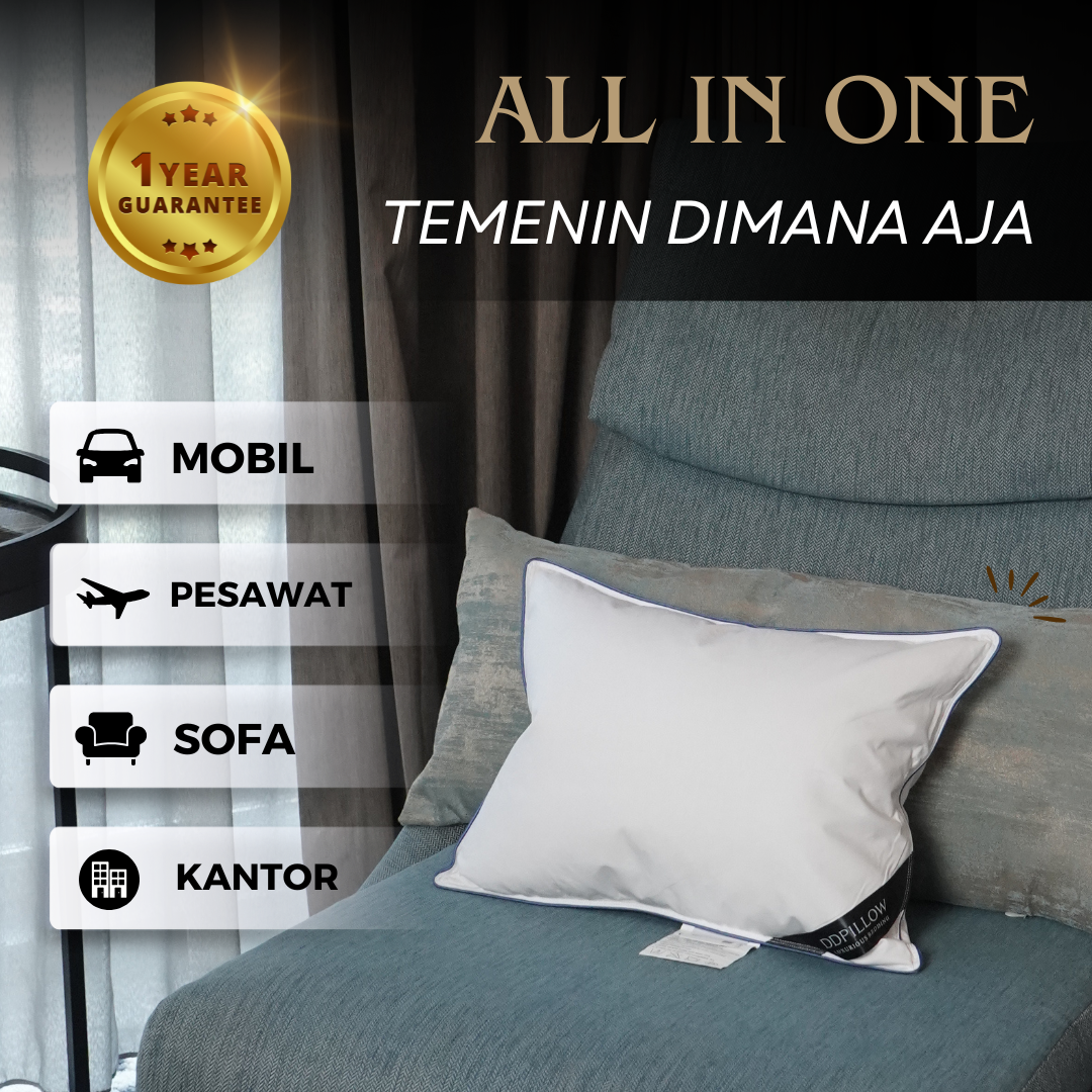 Bantal Travel / Travel Pillow Bulu Angsa 30x40 cm  5