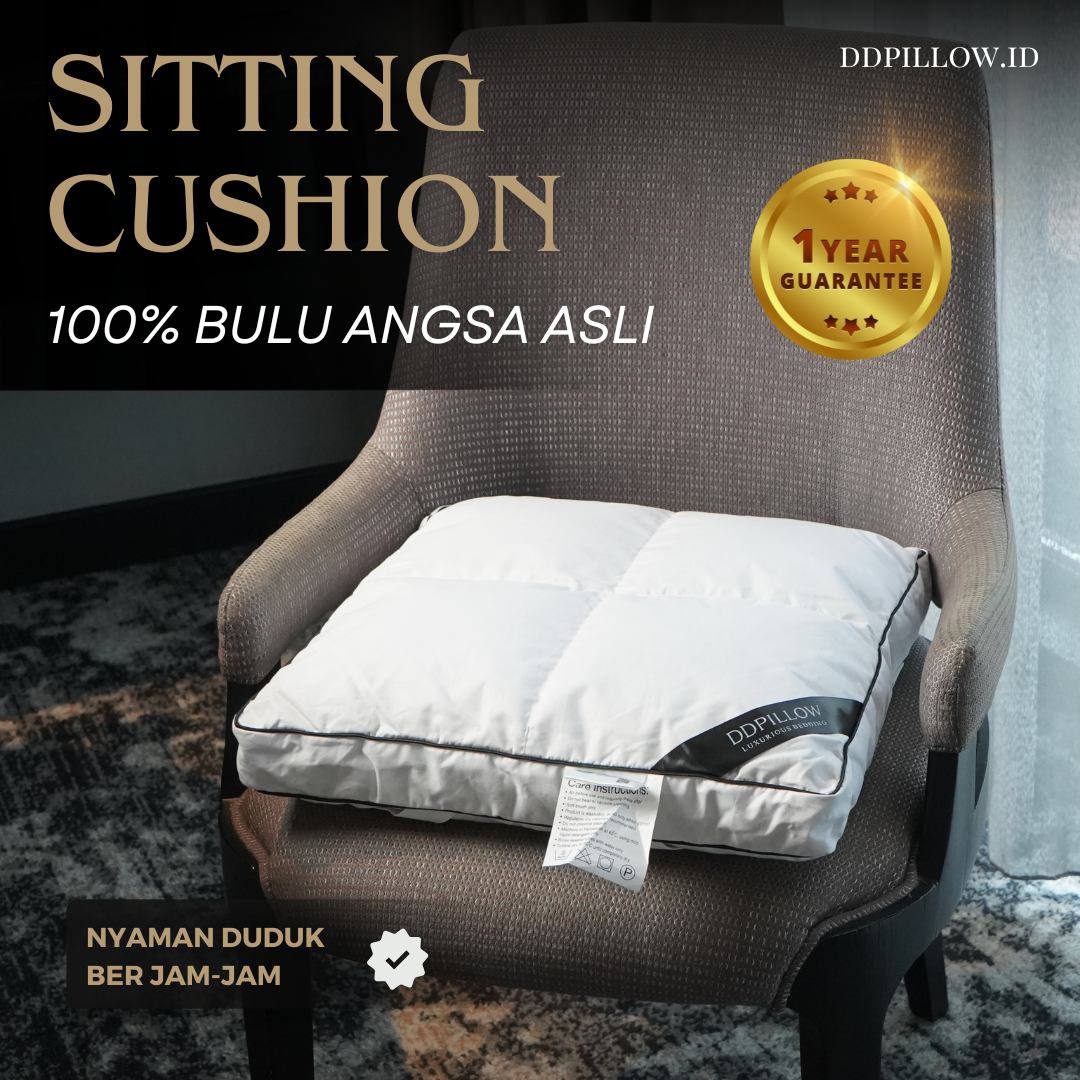 Bantal Duduk / Sitting Cushion Bulu Angsa 40x40 cm 2