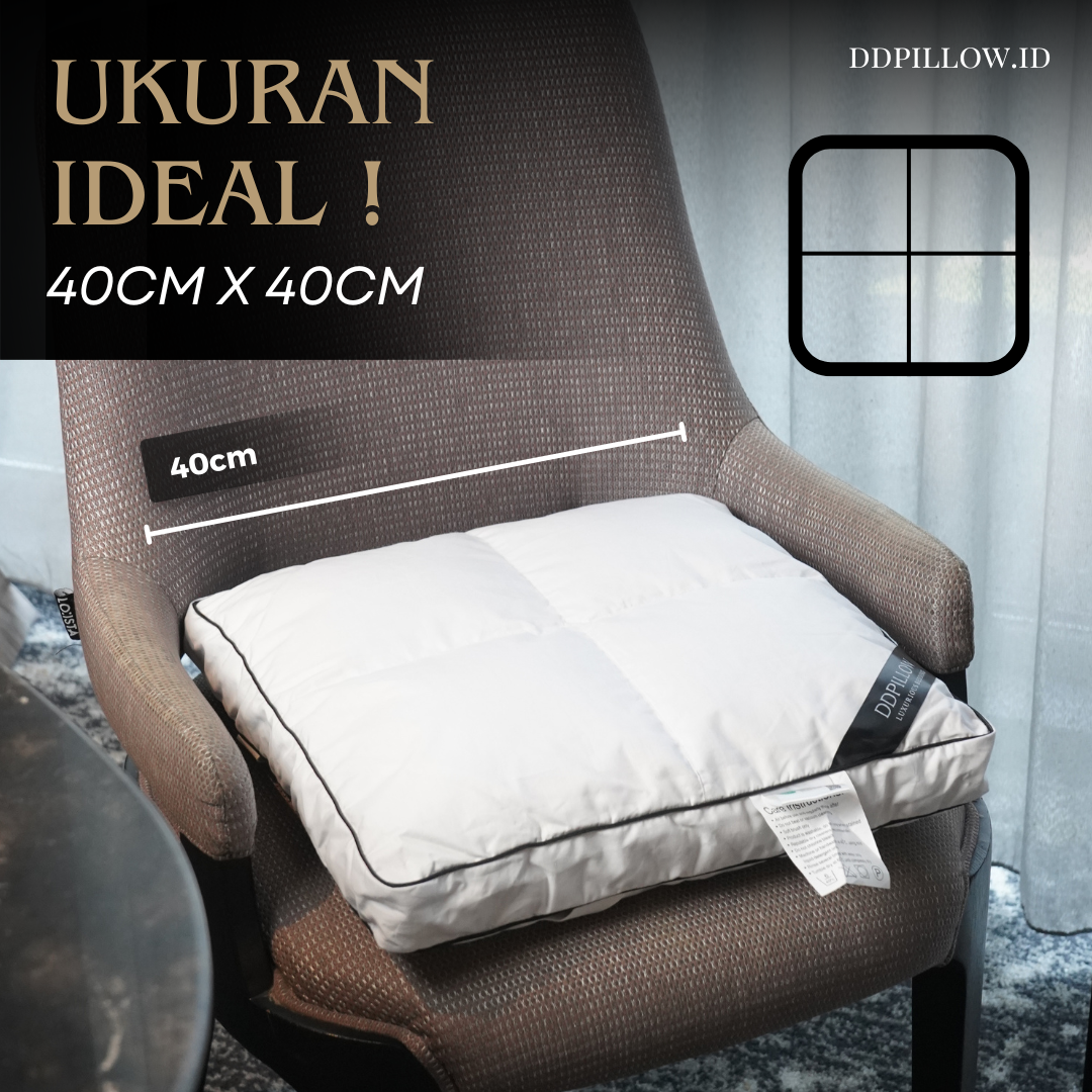 Bantal Duduk / Sitting Cushion Bulu Angsa 40x40 cm 5