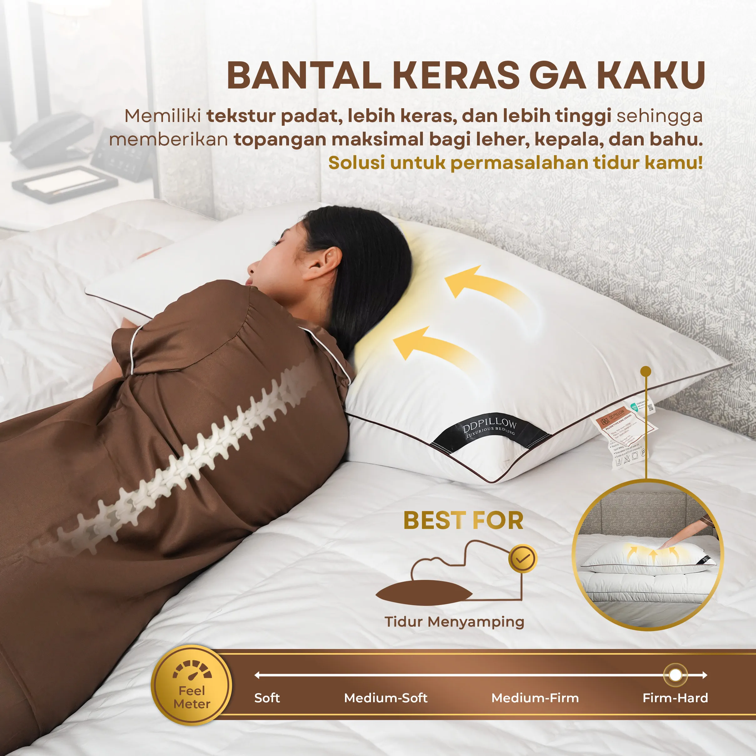 Bantal Bulu Angsa Type King Grand | 50x90 cm 4