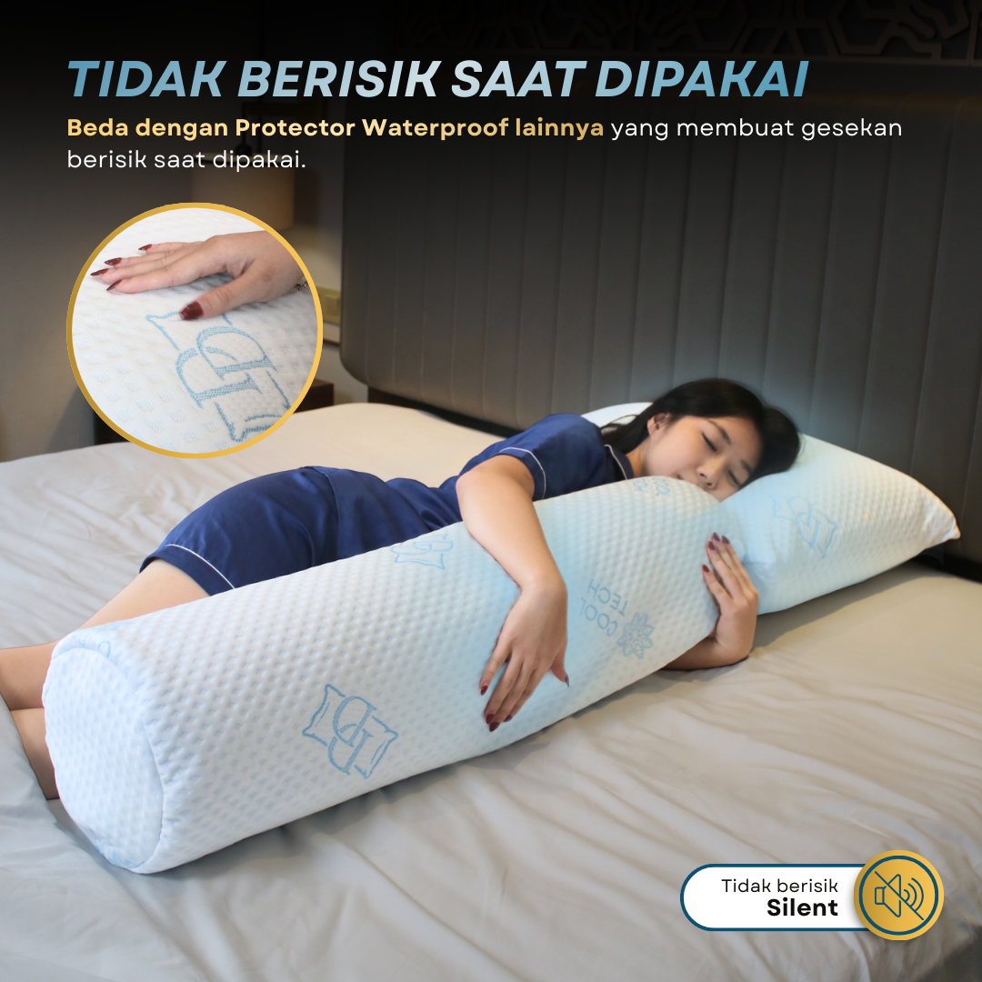 Pelindung Bantal Dingin Anti Air / Cooling Waterproof Pillow & Bolster Protector | Cool Tech 6