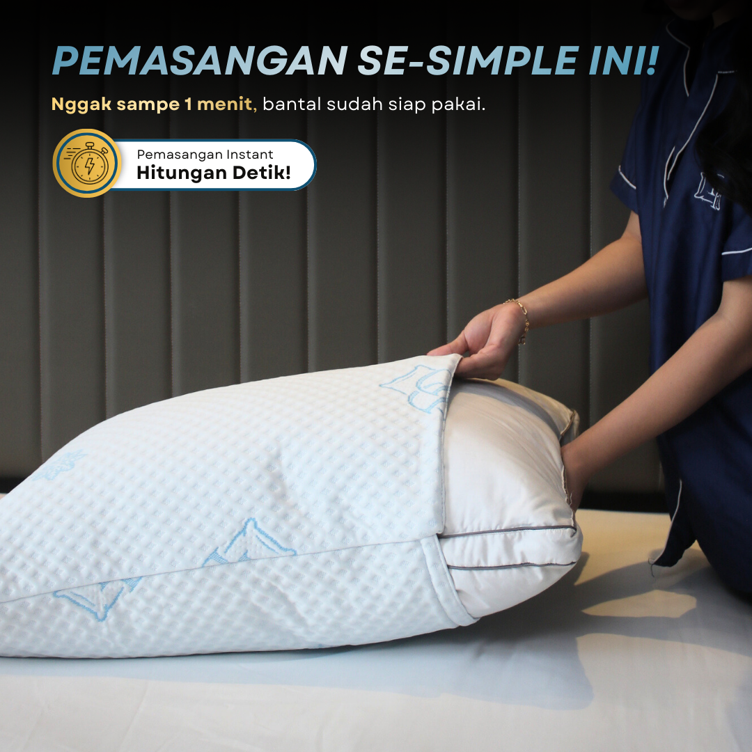 Pelindung Bantal Dingin Anti Air / Cooling Waterproof Pillow & Bolster Protector | Cool Tech 7