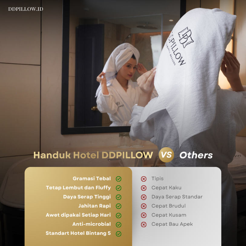 Handuk Mandi Hotel / Bath Towel 70x140 cm | 550 GSM 6
