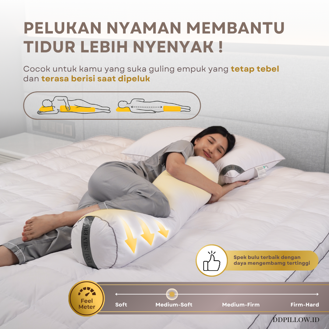 Guling Bulu Angsa Type SIlver 37x92 cm 4