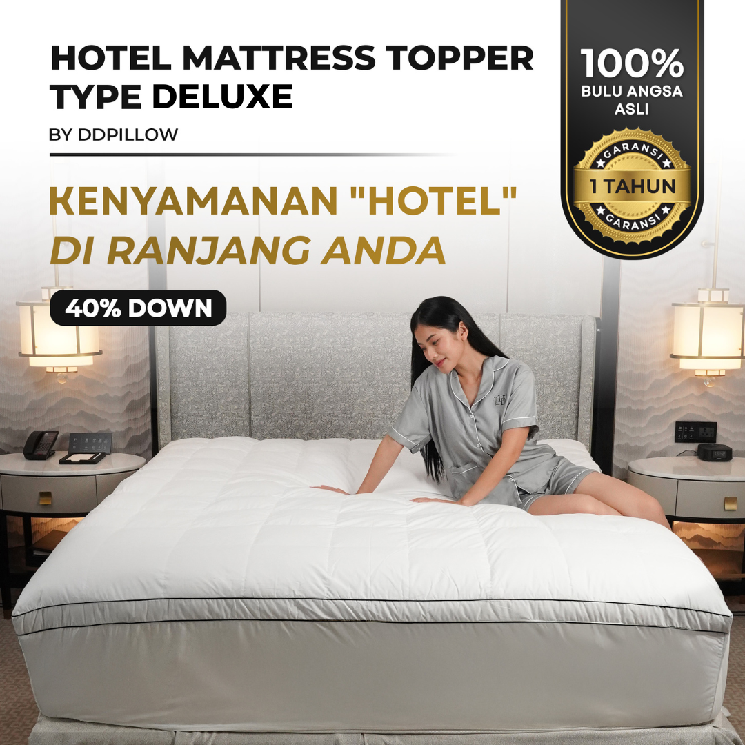 Mattress Topper Bulu Angsa Type Deluxe | 40% Down