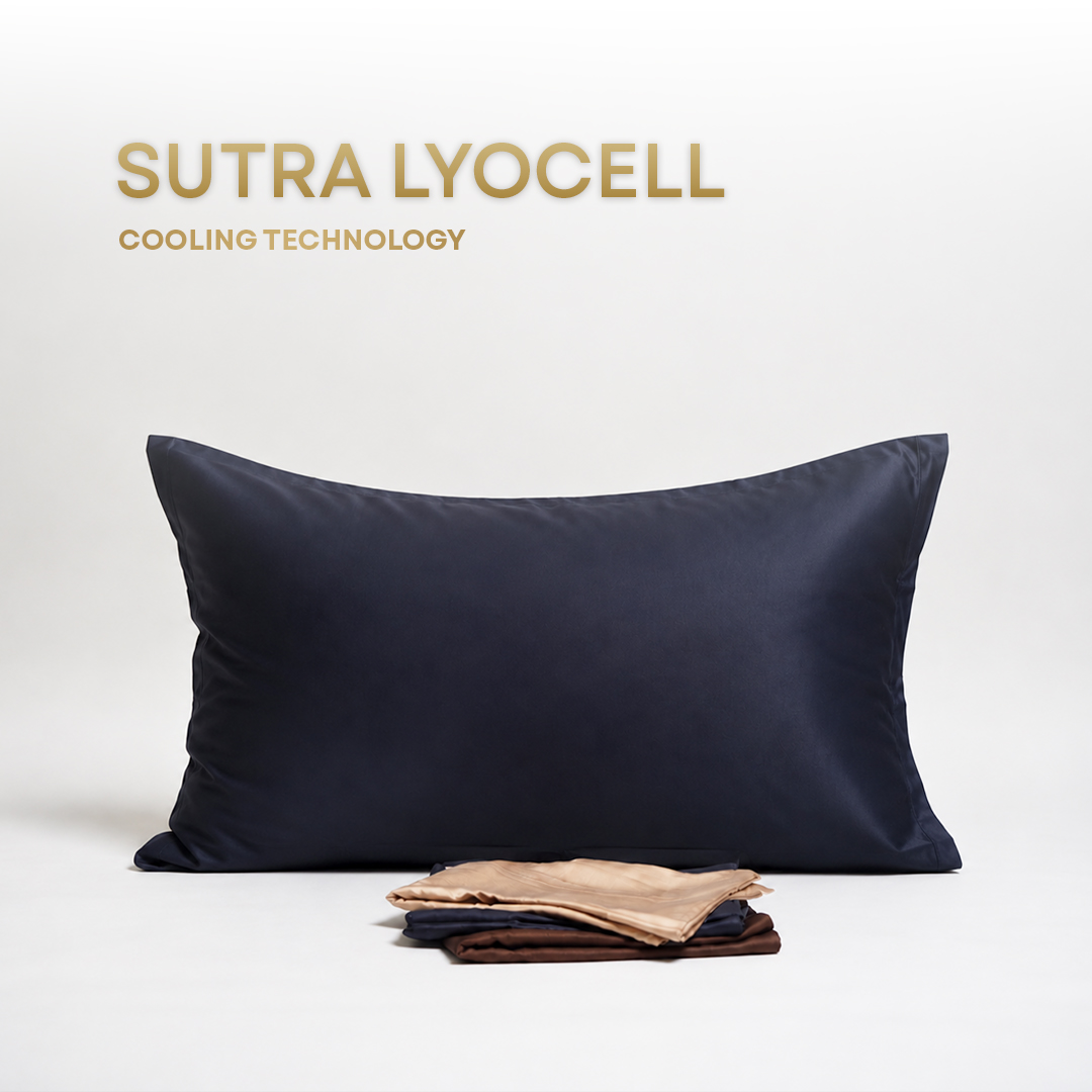 Sarung Bantal / Pillow Case Midnight Navy | Sutra Lyocell 80s
