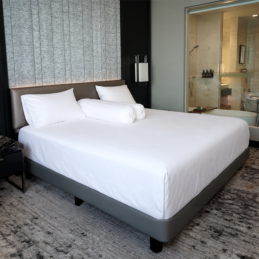 Sprei Hotel / Hotel Bedsheet Polos| 100% Cotton Dobby 300TC